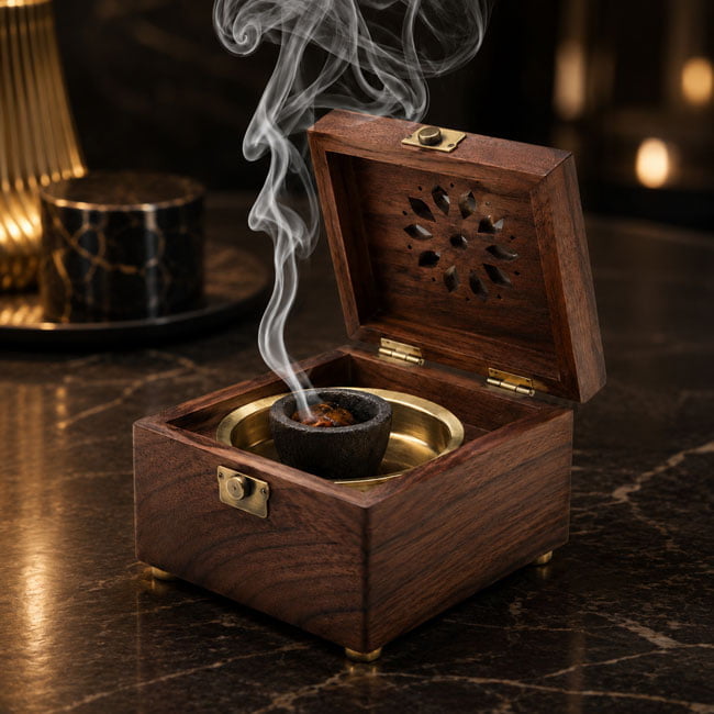 Custom wooden bakhoor burners for Middle East markets