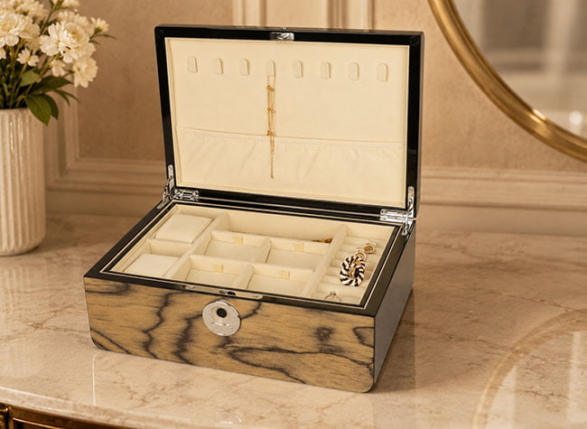 Custom wooden packaging boxes for premium product packaging