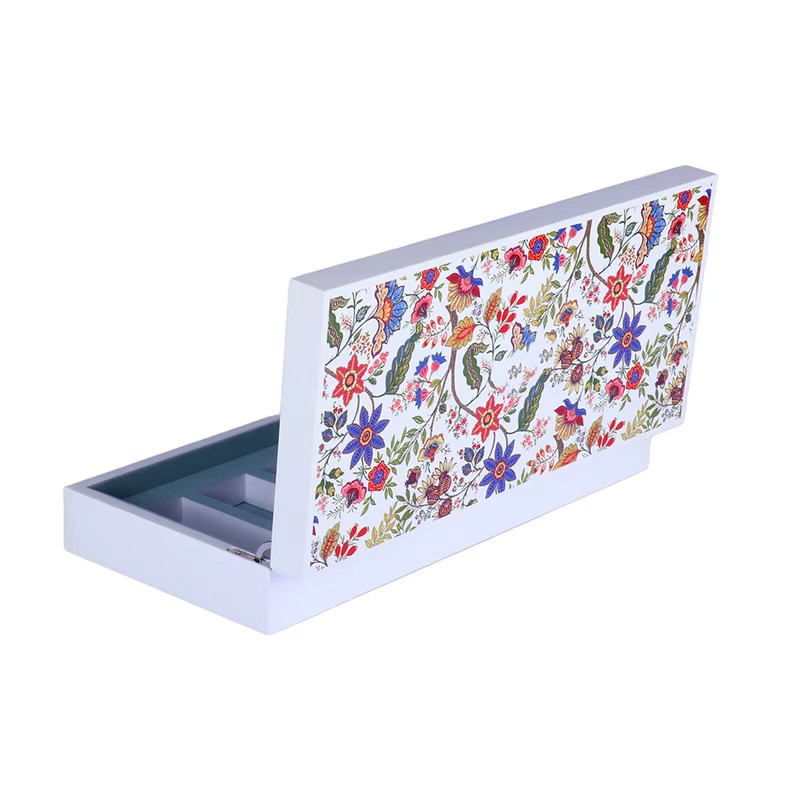 luxury cosmetic gift packaging with UV printed artwork