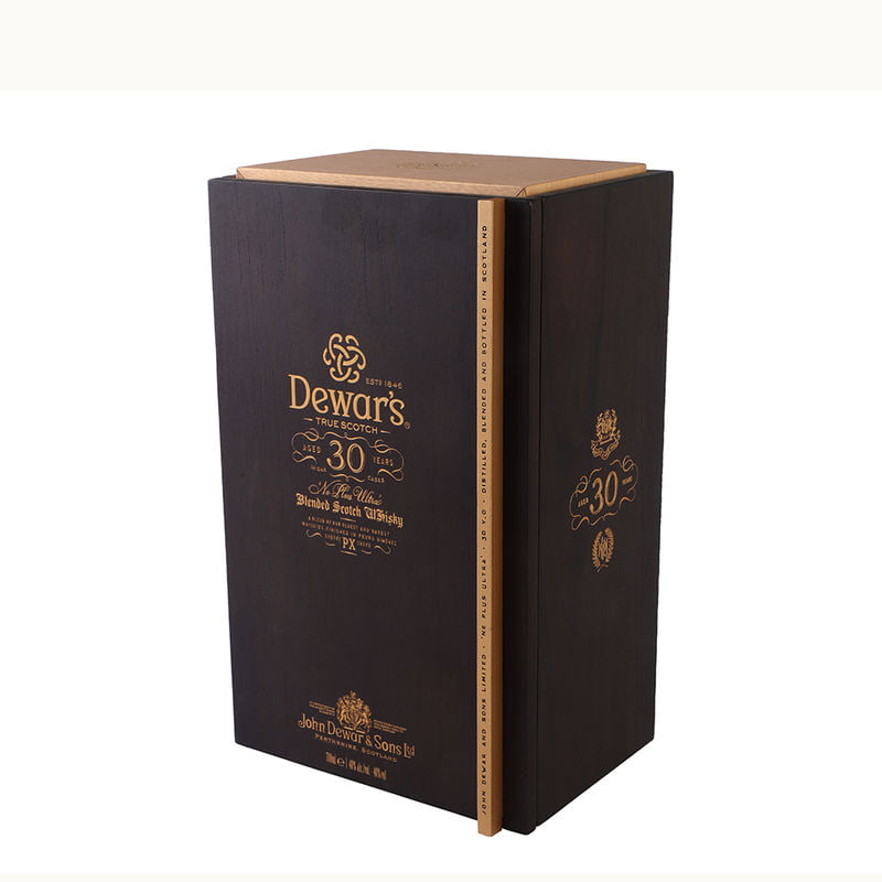 Luxury solid wood wine box with velvet EVA insert