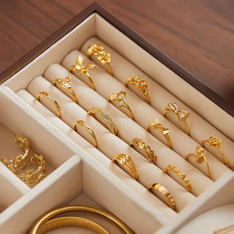 large capacity jewelry organizer with multi function compartments