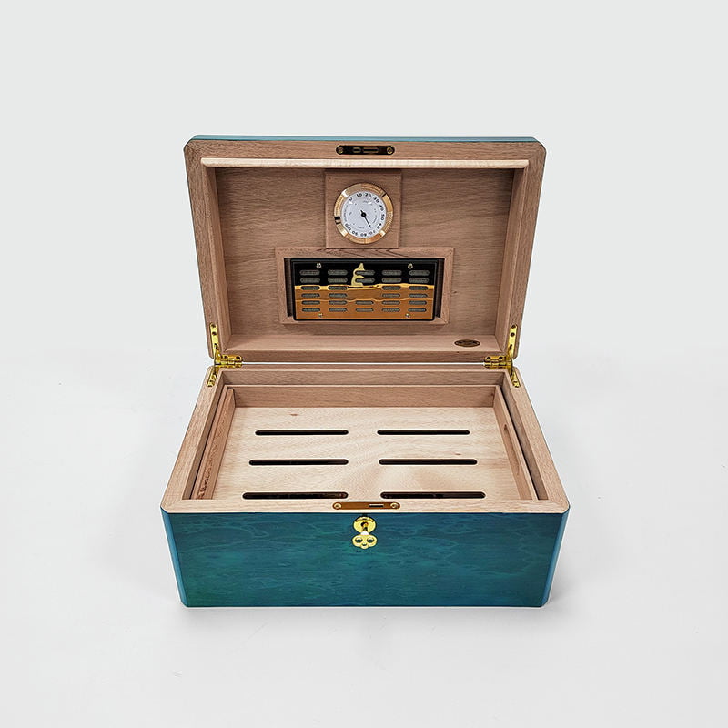 2 layer cigar storage box for cigar organization