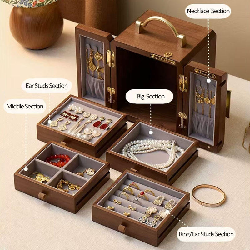 custom logo jewelry storage box for OEM ODM projects
