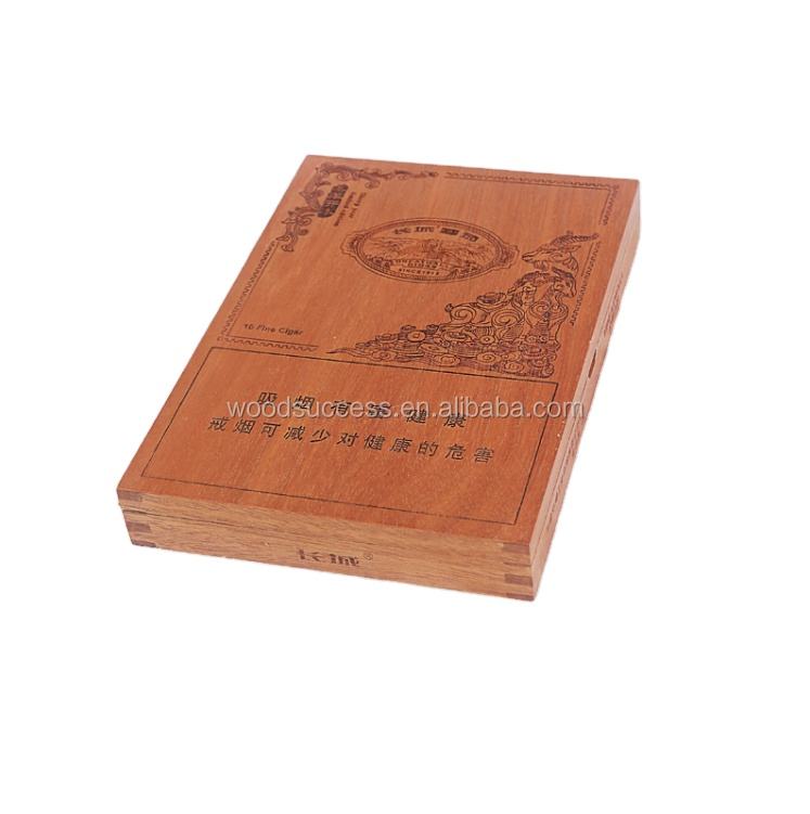 small wooden cigar humidor with modern cabinet shape