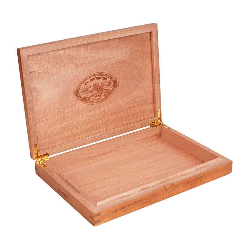 10ct cigar storage box in brown finish