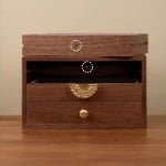 3 layer jewelry organizer box with multi function layout