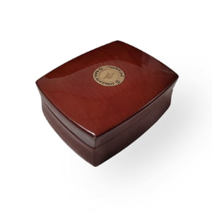 Solid Pine Wood Perfume Box with Custom Logo Design