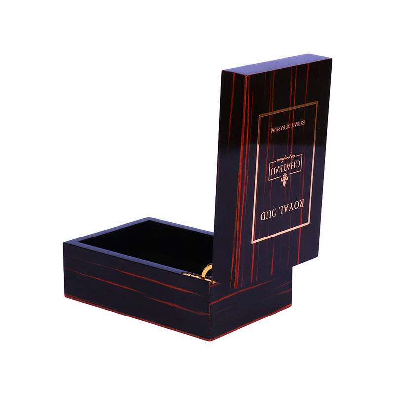 luxury cosmetic packaging box with glossy lacquer finish