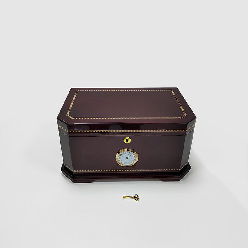 solid wood cigar storage box for luxury tobacco gifts