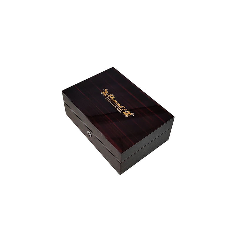 Custom wood essential oil box with precision foam velvet lining