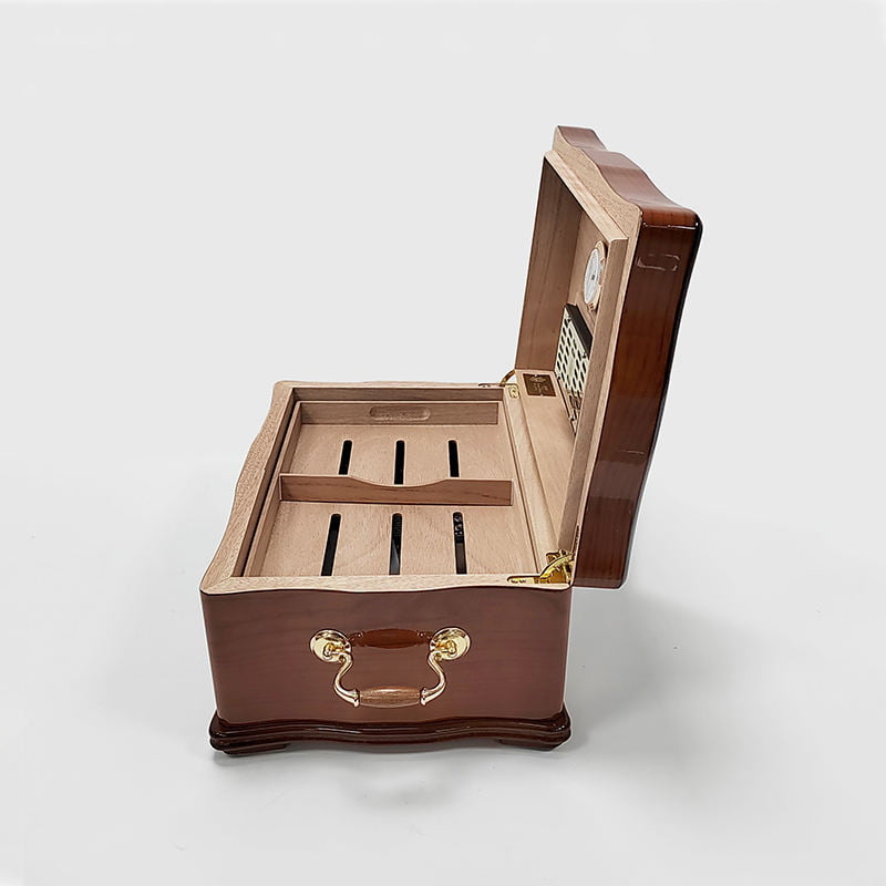 lacquered cigar storage cabinet with high glossy finish