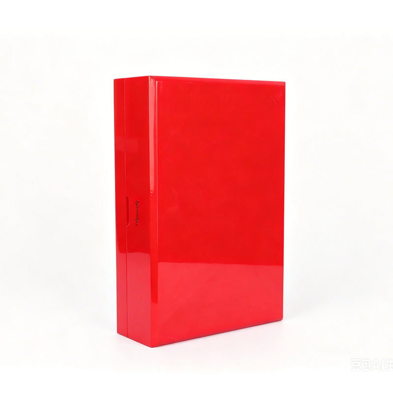 OEM ODM wooden wine box with PU velvet and metal details