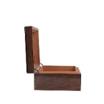 Luxury cigar humidor box interior with wooden structure and custom inner lining for cigar storage