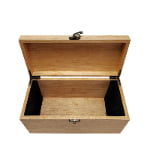 Vintage wooden wine bottle box with EVA velvet insert