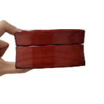 Handmade wooden perfume case with laser engraved branding