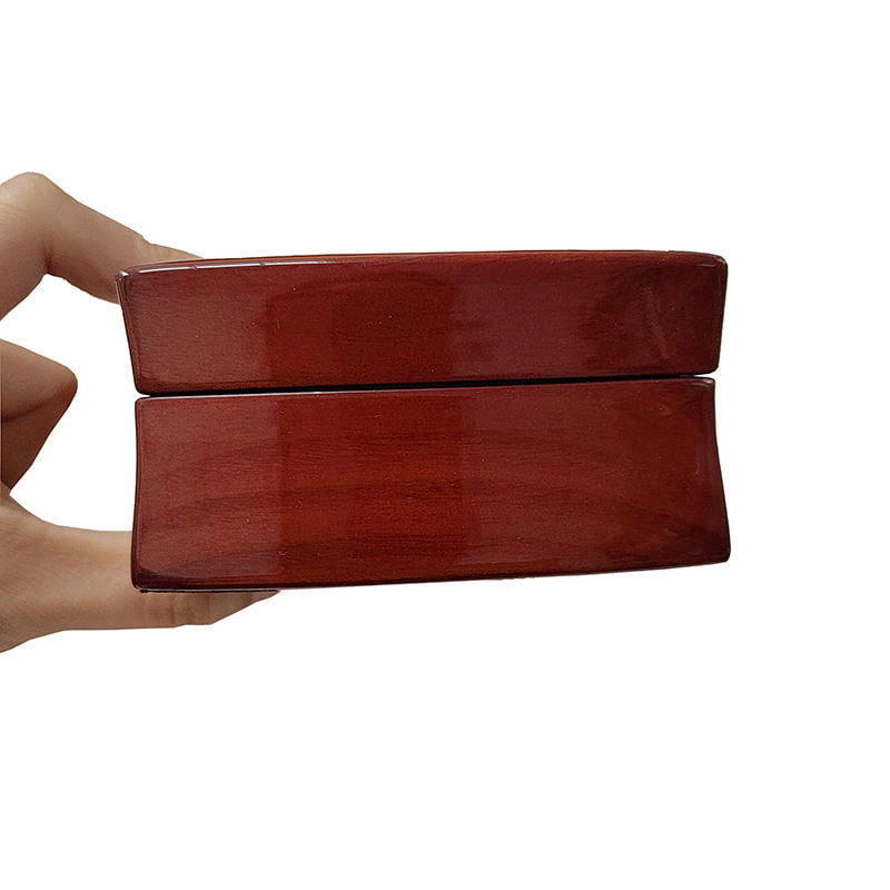Handmade wooden perfume case with laser engraved branding