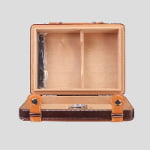 Luxury wood cigar humidor box for travel storage
