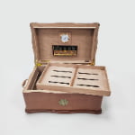 20 ct wooden humidor box for cigar storage