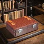 Custom cigar storage cabinet with metal hardware