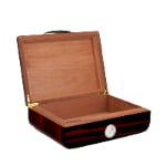 Solid Wood Cigar Humidor with High Gloss Mirror Finish