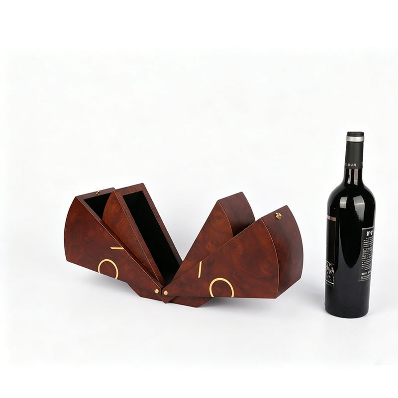 Custom wooden whisky wine gift box with MDF veneer