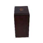 Custom logo whisky gift box with metal hardware