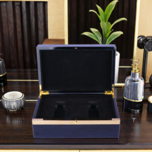 Black Luxury Perfume Gift Box for High End Wooden Perfume Packaging