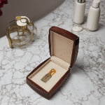 Perfume display storage box with handmade wooden structure