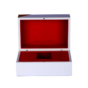 High End MDF Watch Packaging Box with Custom Metal Logo