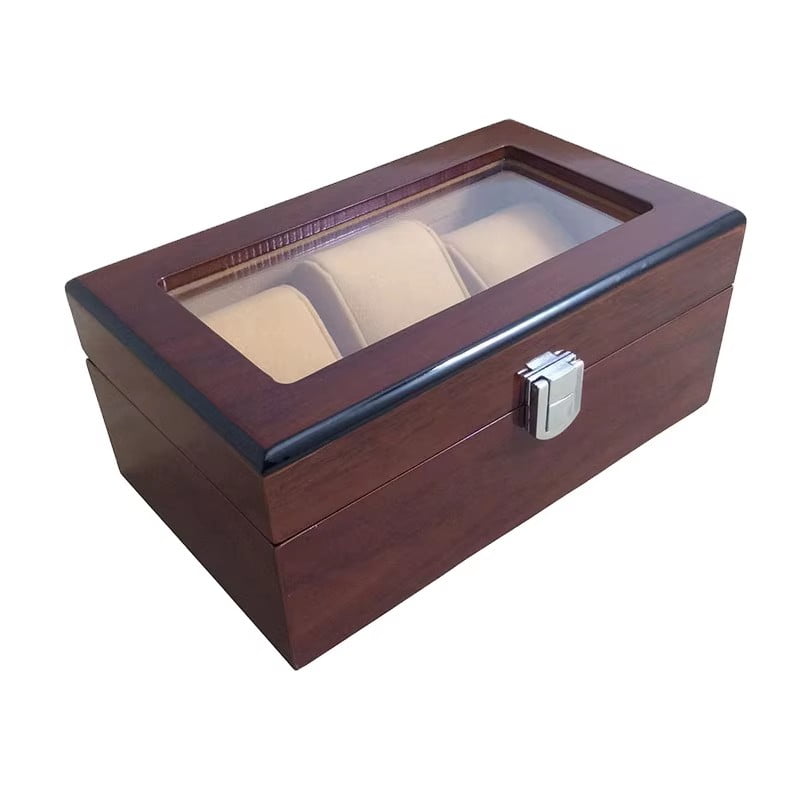 wooden watch jewelry organizer for retail display