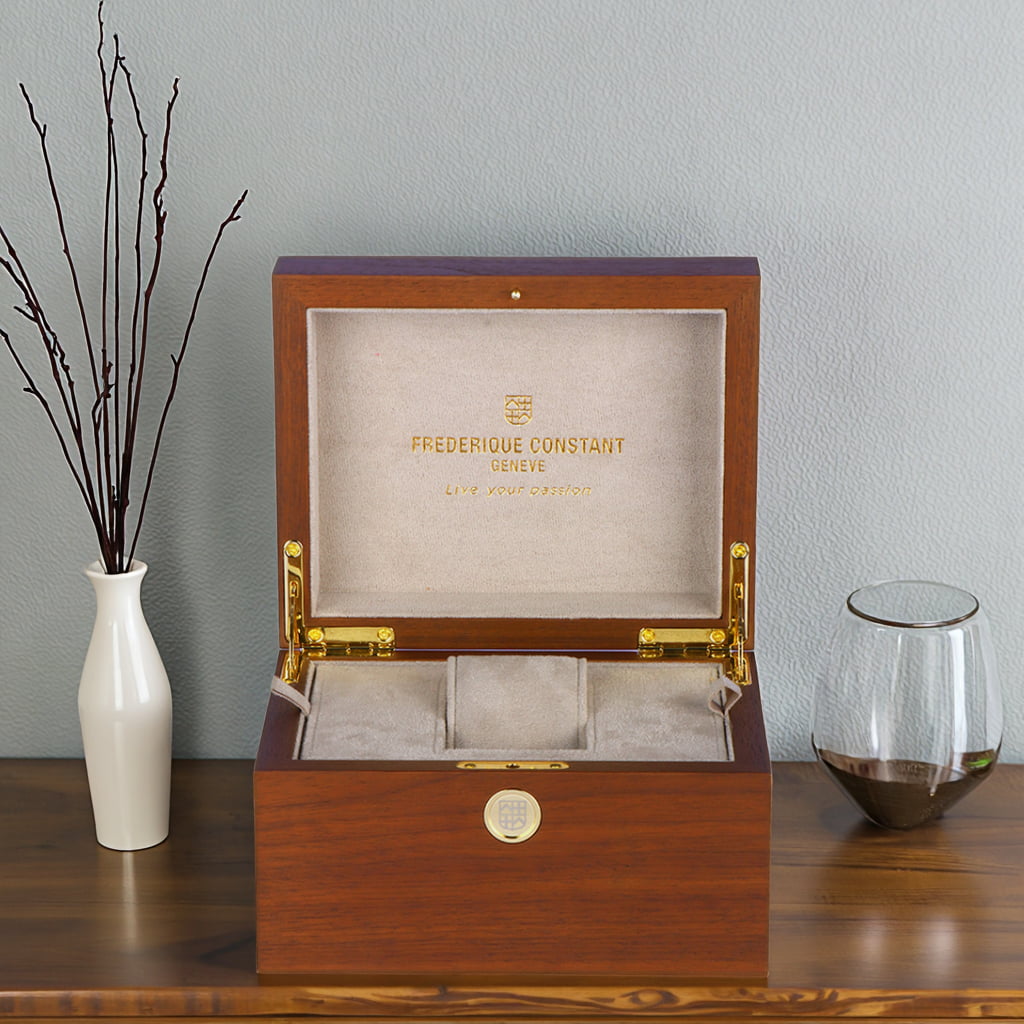 Engraved Wooden Luxury Watch Case with Custom Logo