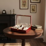 custom logo watch storage box for retail display
