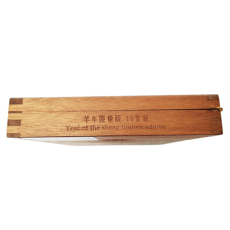 modern wooden cigar box with custom logo option