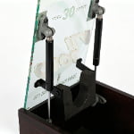 Acrylic front whisky bottle presentation box with logo printing