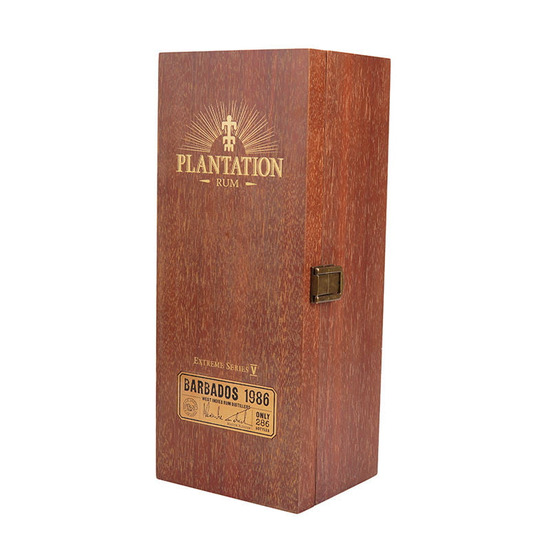 Timber wooden wine packing box with chocolate finish