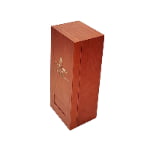 MDF whisky gift box with PU and metal details