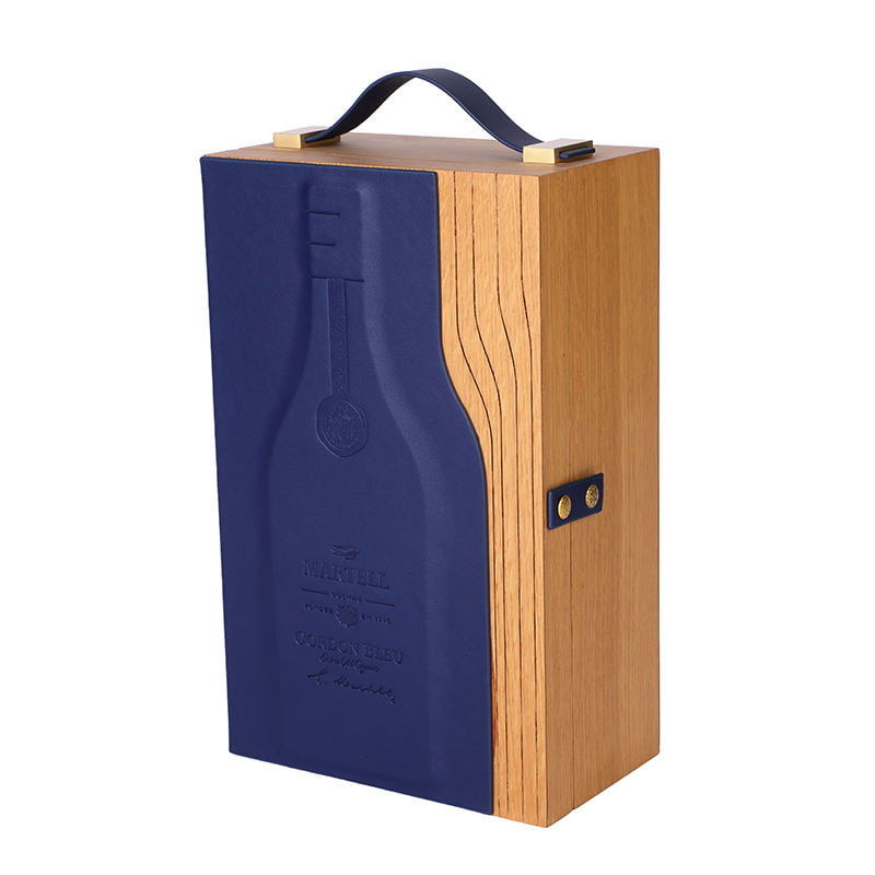 Handmade Wooden Whisky Wine Gift Box for Luxury Bottle Packaging