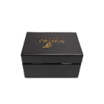 Custom logo watch gift box with gold stamp printing