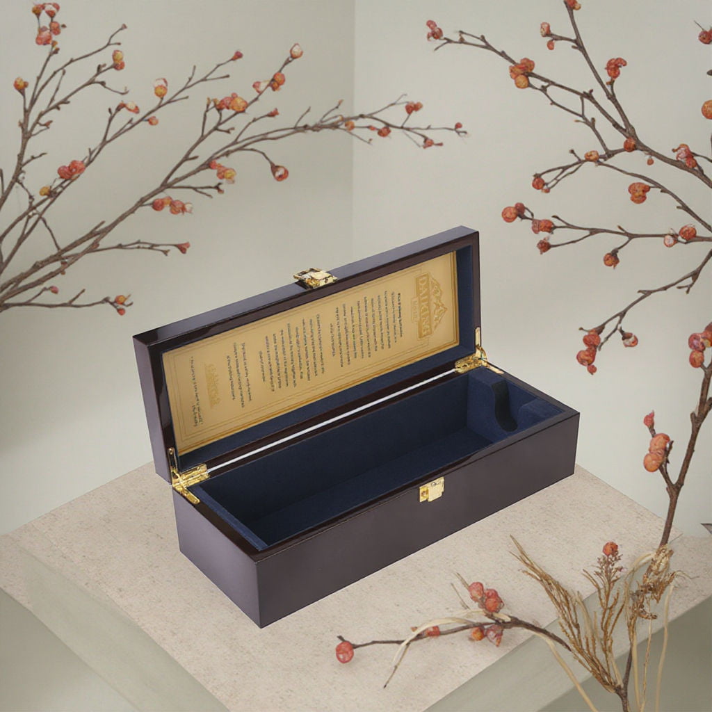 Modern luxury champagne box with glossy finish