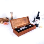 Handmade wooden wine packaging for beverage gifts