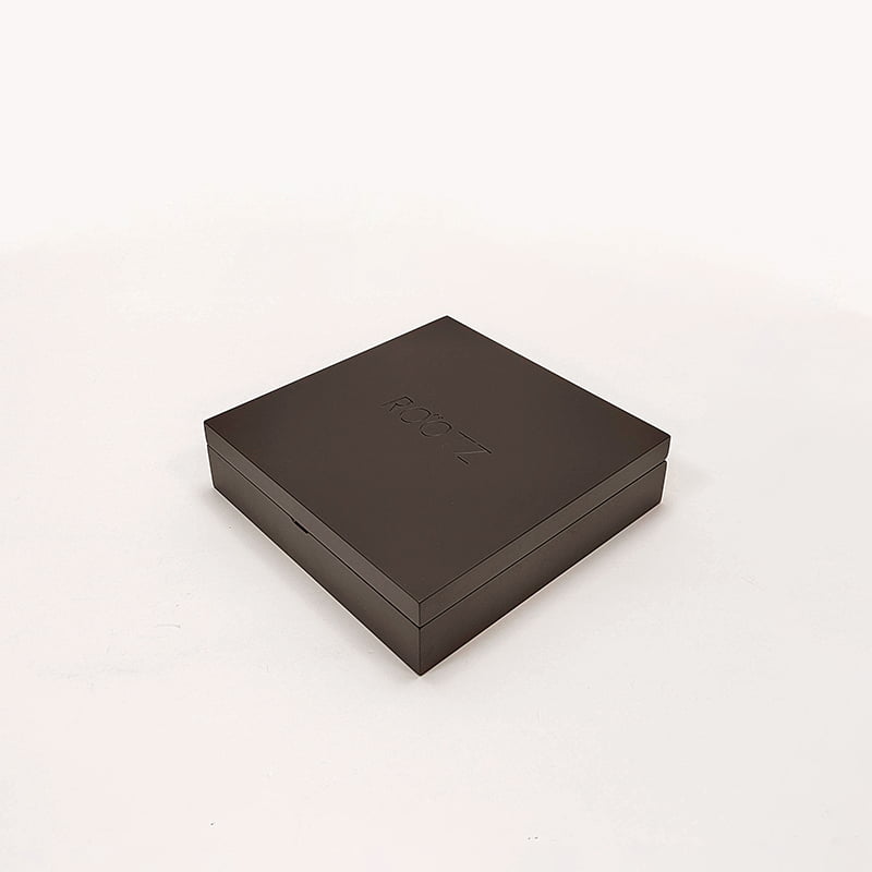 Engraved watch storage box with square MDF structure