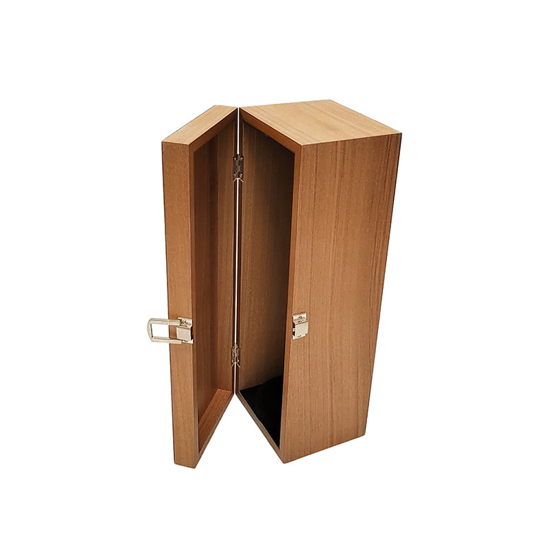 MDF whisky champagne box with velvet interior support