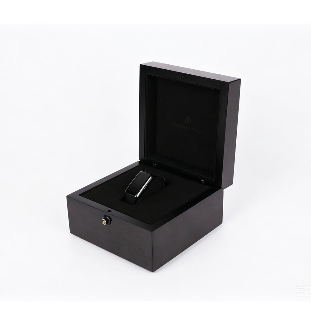 Hidden compartment watch box for accessories cards notes