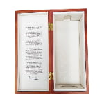 Pyrography logo wine box with laser engraving option