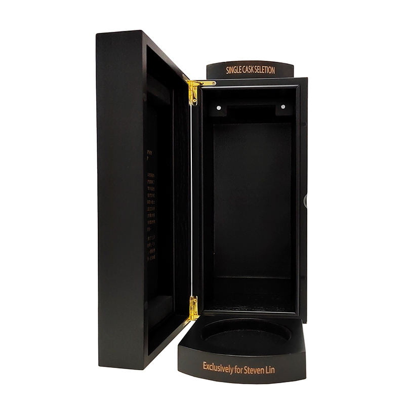 Premium champagne gift box with laser engraving