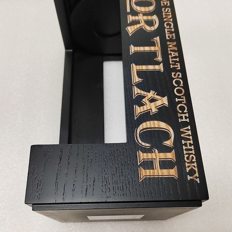 Wood skin whisky display box for wine champagne