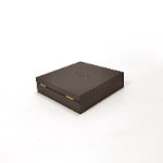 Custom wood watch box in dark brown finish