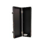 engraved solid wood wine box for custom bottle packaging