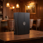 Double Door Wooden Whisky Display Box for Luxury Liquor Packaging
