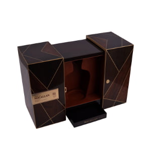 Large Luxury MDF Whisky Box for Wine and Brandy Storage